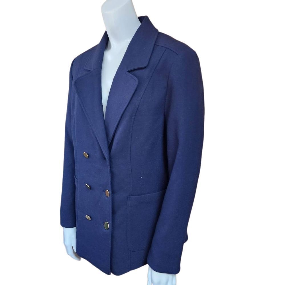 H&M Blue Double Breasted Blazer (10)
